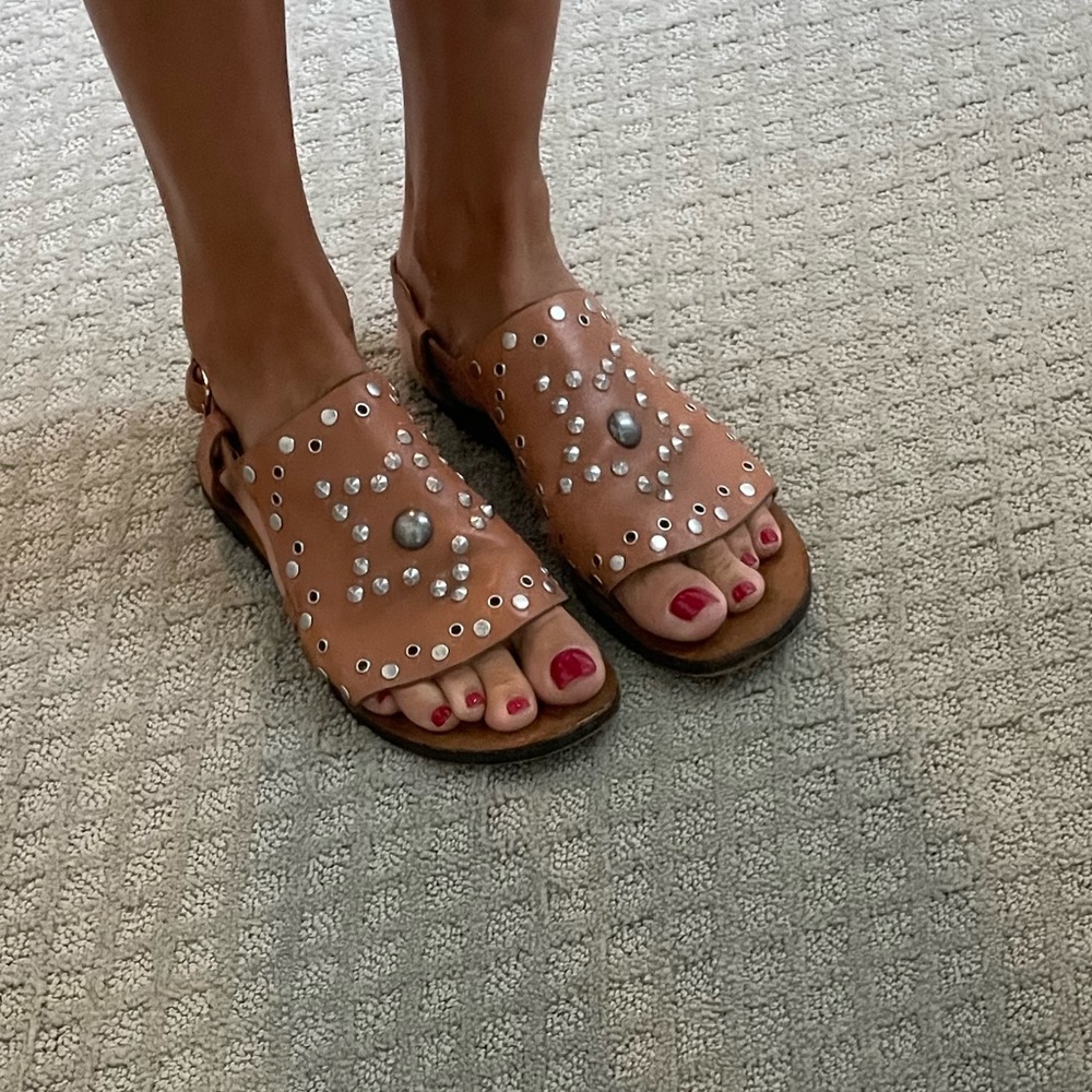See by Chloe studded leather sandal size 39